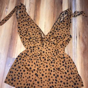 Animal Print Shein top